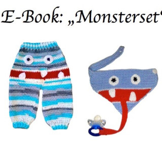 Ebook -  Häkelanleitung Monsterset - Hose und Halstuch